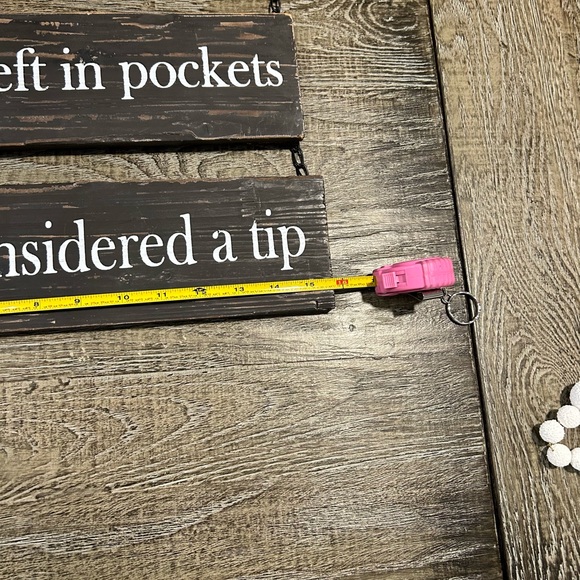 Wooden laundry sign - Picture 3 of 4